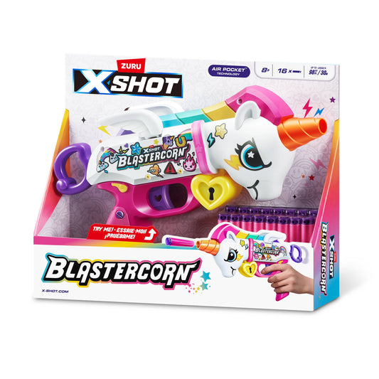 X-SHOT 1 model, arma de jucarie, Blastercorn, 16 proiectile [ps:6236f191-9e8e-4a5f-a3d7-e6b1112cd166]