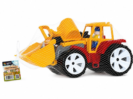 Tractor BAMS 2 cu 2 Cupe Militar - Viva Toys - PORTOCALIU ROSU [ps:58058d12-443d-49f3-8046-7a5c41c07e9e]