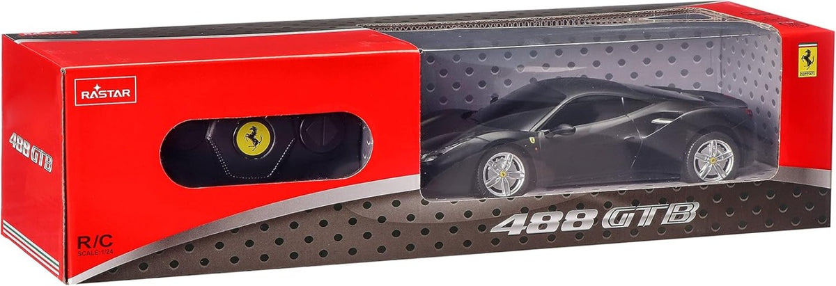 MASINA CU TELECOMANDA FERRARI 488 GTB ROSU SCARA 1 LA 24 - Negru [ps:69cc413e-8cfb-48b4-b318-a1b74db1a5da]