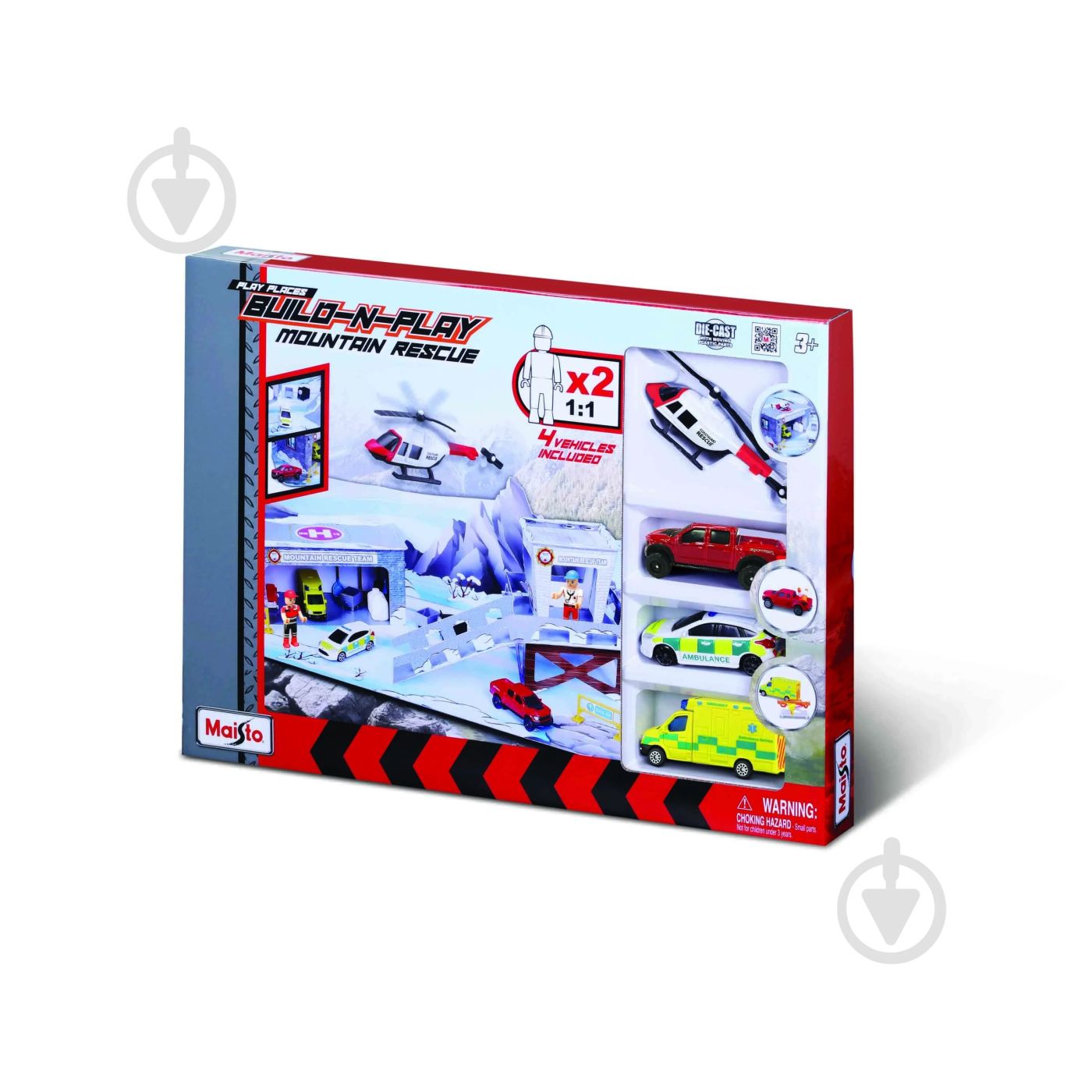 Set salvare montană Mini Work Machines, cu 4 vehicule incluse [ps:15d3e1d1-a2f7-4372-9830-8045011edc1b]