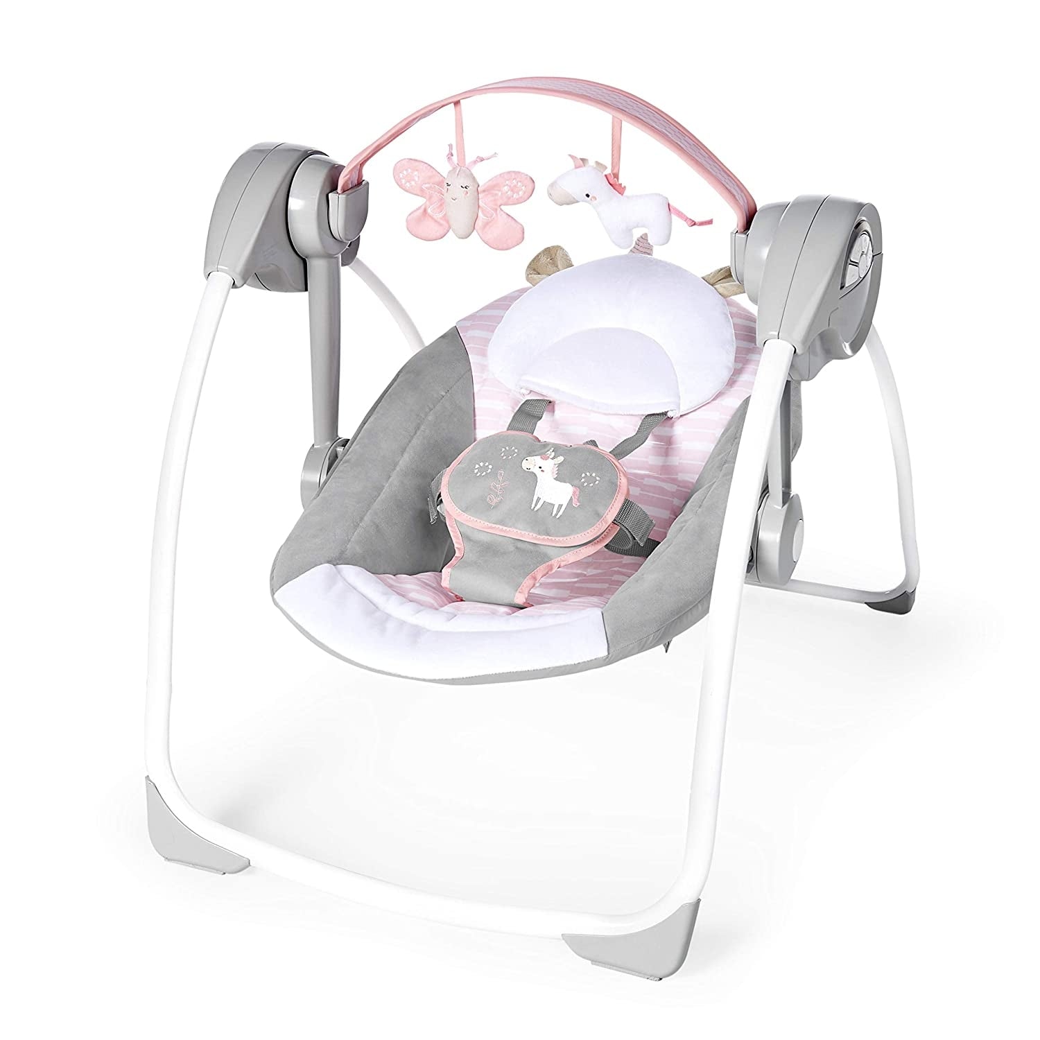 Leagăn Portabil InGenuity Comfort 2 Go Flora the Unicorn - Default Title [ps:7498334c-78c6-46f2-aff5-8d225bb8e4f0]