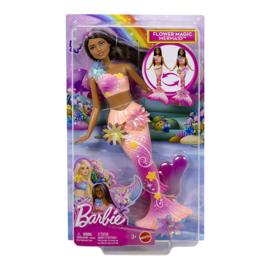 BARBIE PAPUSA SIRENA FLOAREA MAGICA CU PAR BRUNET SI COADA ROZ [ps:6a5c0f2c-8f83-4ff9-a6e8-ad1504deb30b]