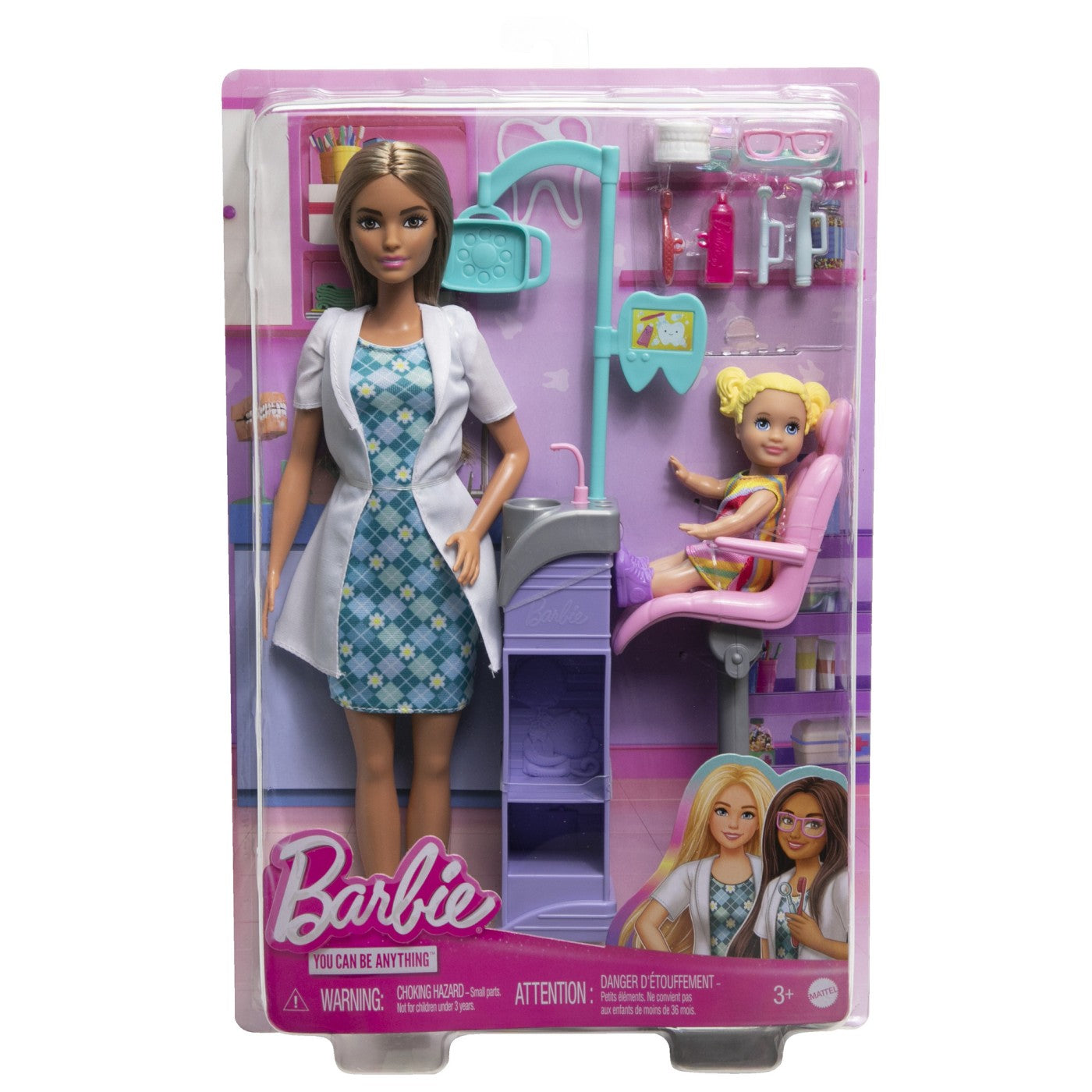 BARBIE CARIERE SET MOBILIER CU PAPUSA APICULTOR Mattel - Doctor Stomatolog - Satena [ps:1bb7a6d2-e354-48b3-a18e-22e2a243465f]