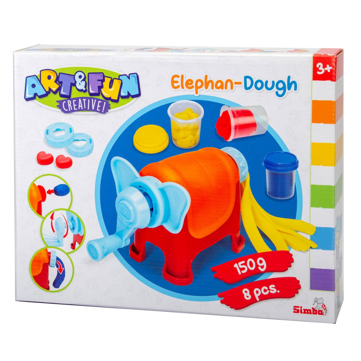 Set Creație Elefant Plastilină Simba Art and Fun - Default Title [ps:0c46605d-ef1d-482f-8010-f8b35d4272ea]