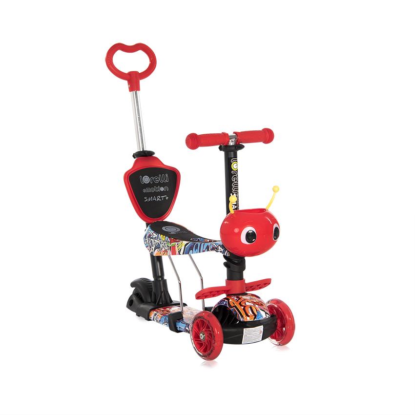 Trotinetă Copii Lorelli Junior Smart Plus, Blue & Green - Red Graffiti [ps:f6f18245-79a4-4cfd-989d-6a017278b86c]