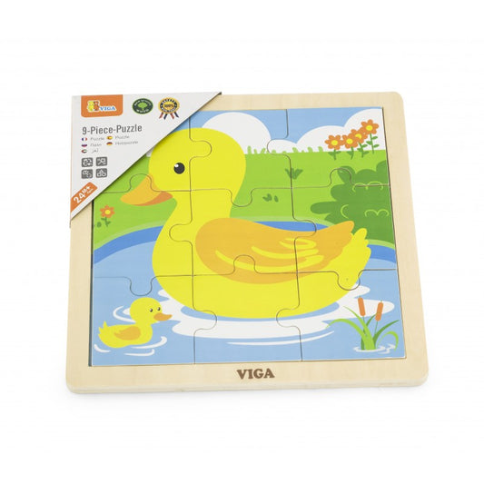 Puzzle din 9 piese mari - ratusca [ps:bc31ae15-43ce-4063-ba04-982374ae197f]