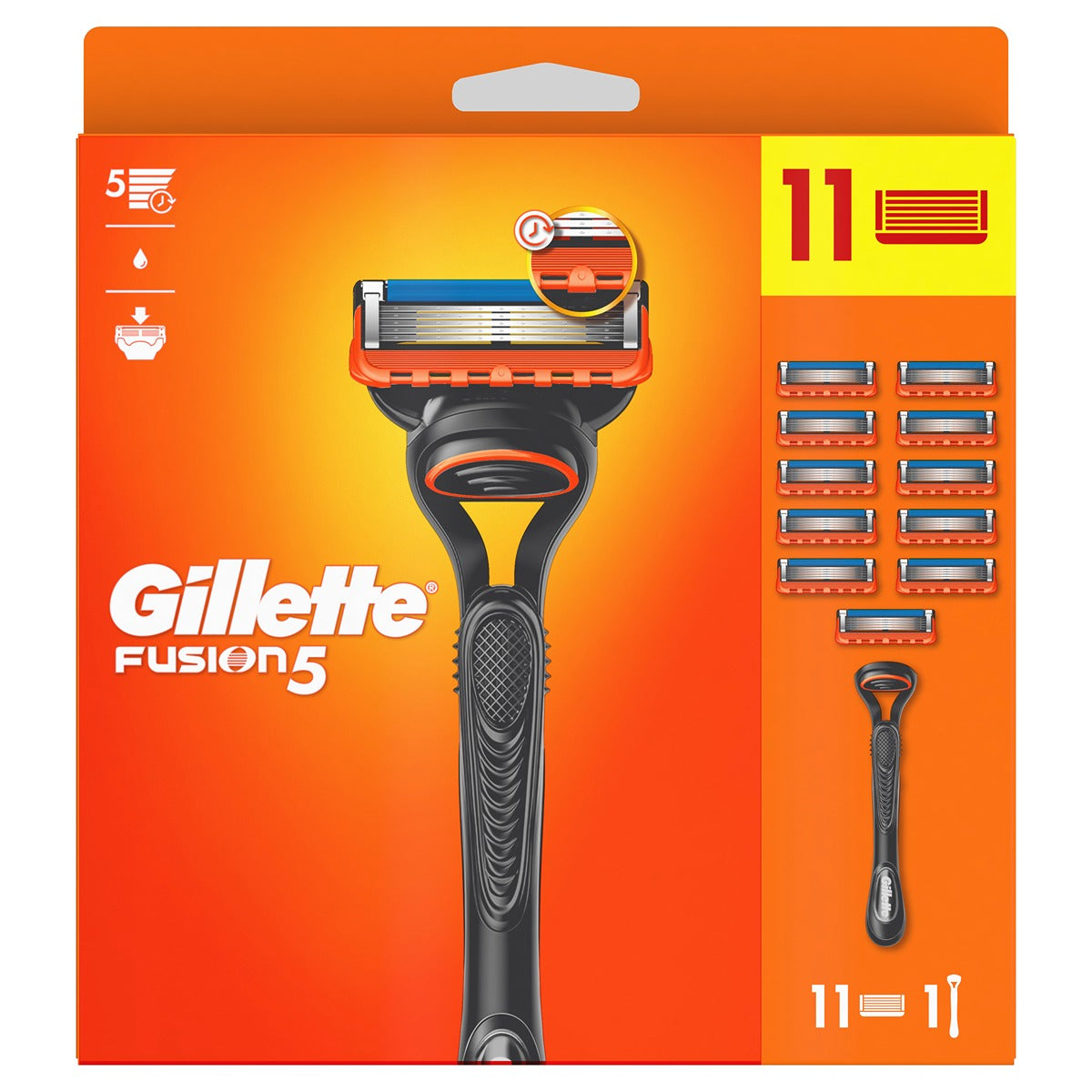 GILLETTE Fusion5, aparat de ras, + 11 rezerve [ps:00b71d8b-16f4-44f2-be9c-38b7f1650c48]