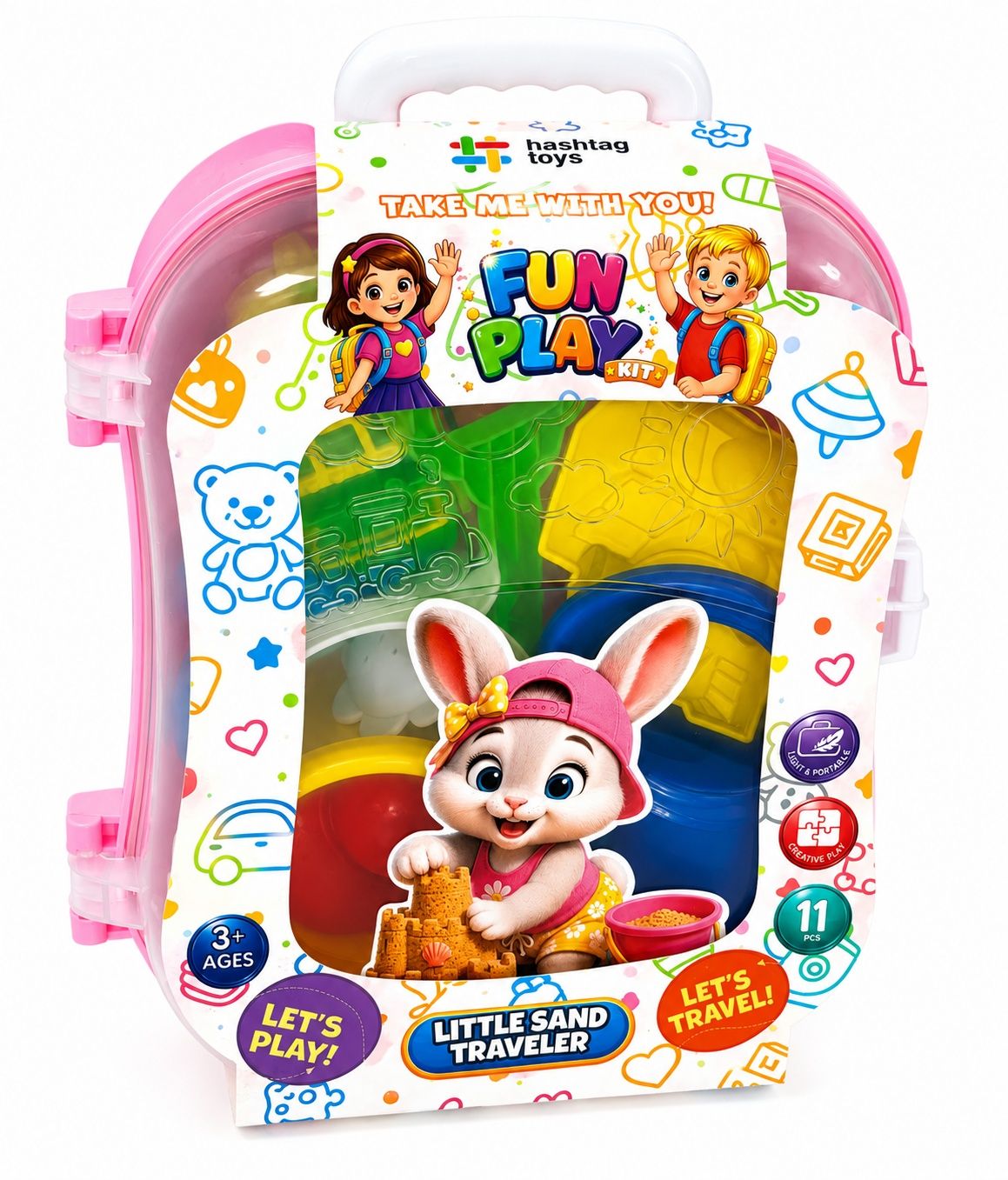 Rucsac Nisip VIVA TOYS Roz - Micul Calator - Roșu [ps:7799aefa-2dea-46b5-8367-375c938d2b1a]