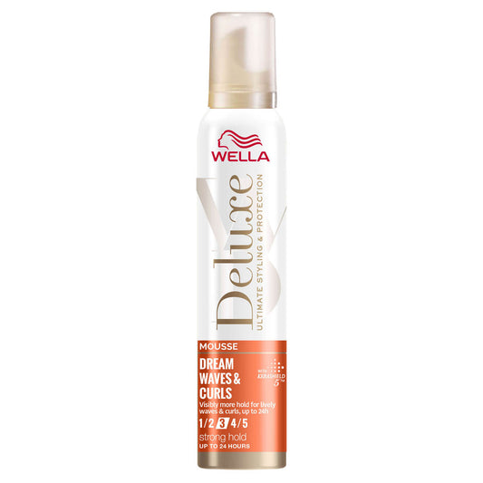 WELLA DELUXE Dream Waves & Curls, spuma de par, pentru bucle, fixare puternica, 200 ml [ps:1324d56f-1baa-4465-8af4-39b2c1bb3ea3]