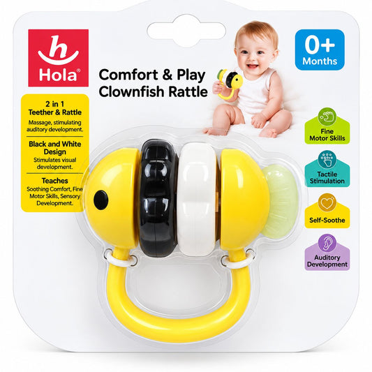 Zornăitoare Pește Clovn Jucării Bebe - Stimulare Senzorică - Default Title [ps:ab6a7cf5-664c-4859-9dc2-de12b6dd30eb]