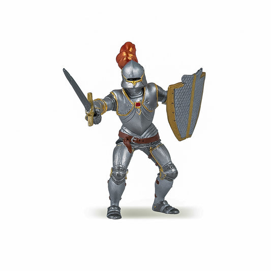 PAPO FIGURINA CAVALER IN ARMURA ROSIE [ps:fd56993f-88c2-4f0b-8fa4-b88b2f74c718]