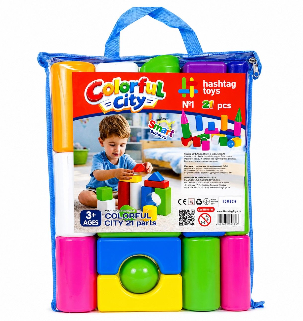 Set Construcții Orașul Colorat 1 Viva Toys - Default Title [ps:70504196-2905-4afd-88bb-bf6dc8704718]