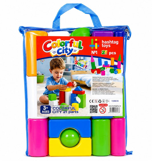 Set Construcții Orașul Colorat 1 Viva Toys - Default Title [ps:70504196-2905-4afd-88bb-bf6dc8704718]