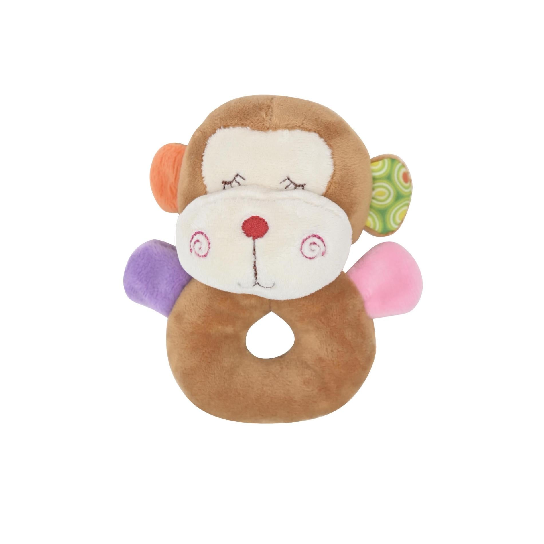 Ursulet de Plus Zornăitor Lorelli Toys, 11 cm, 0 luni+ - Maimutica [ps:5717de35-7eef-4320-b851-109da019e776]