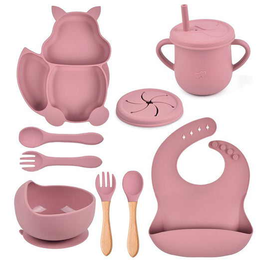 Set Diversificare 10 Piese Silicon Flippy, Verde - Roz pudrat [ps:fff0de87-197b-4b13-9701-cc65bca12b2a]