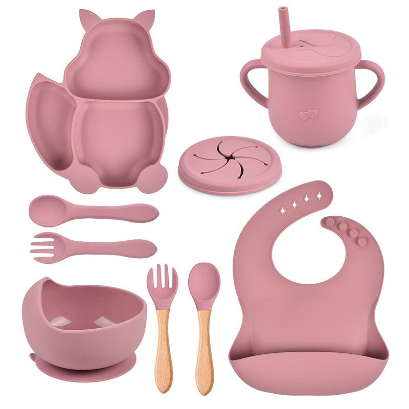 Set Diversificare 10 Piese Silicon Flippy, Verde - Roz pudrat [ps:fff0de87-197b-4b13-9701-cc65bca12b2a]