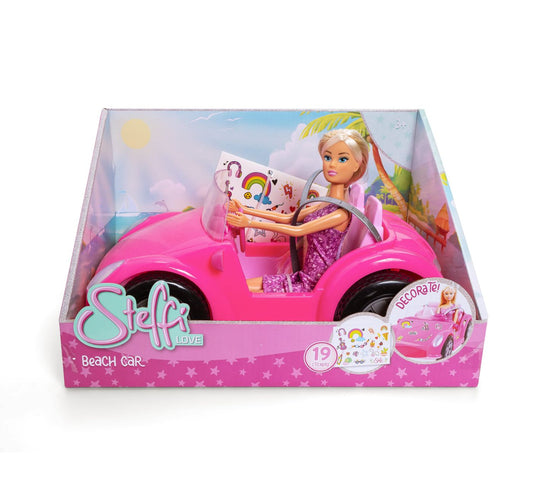 Papușă Steffi Love cu Mașină de Plajă 29cm - Simba - Default Title [ps:c18b761a-1d69-4f8c-8729-6730a07f5a59]