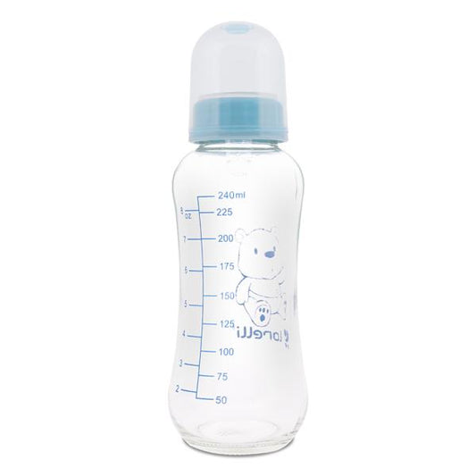 Biberon din sticlă Lorelli 240 ml, Moonlight Blue - Moonlight Blue [ps:3d22ff3c-5a1b-4f7d-9771-8aa0272fb5c3]