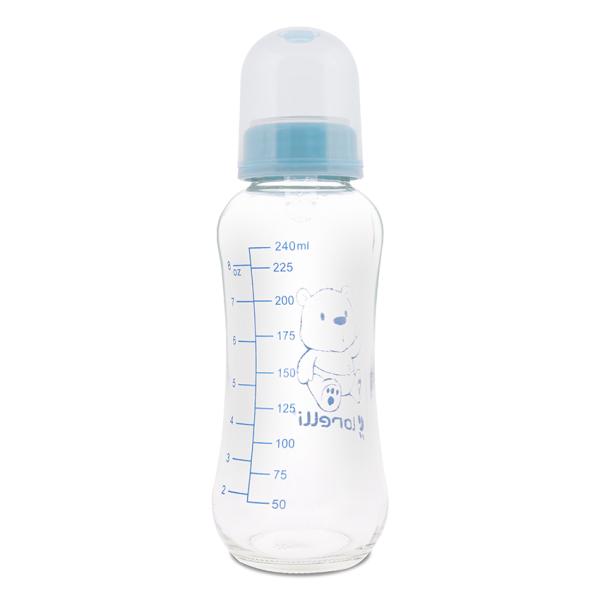 Biberon din sticlă Lorelli 240 ml, Moonlight Blue - Moonlight Blue [ps:3d22ff3c-5a1b-4f7d-9771-8aa0272fb5c3]