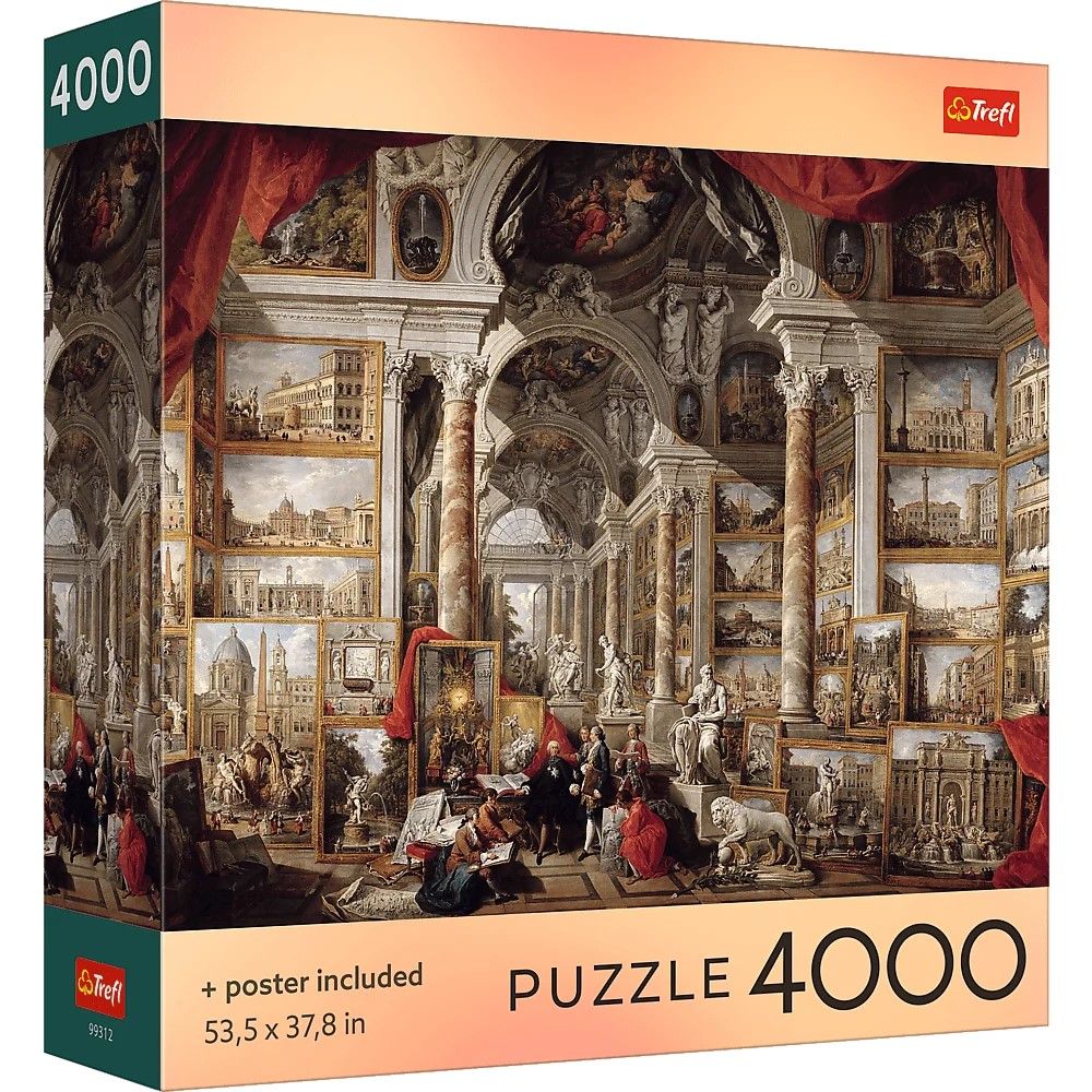 Puzzle Trefl 4000 piese - Roma Moderna cu Poster - Default Title [ps:5c7a985f-4201-490f-8530-432ce5319e84]