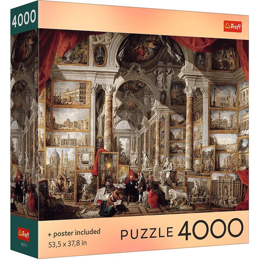 Puzzle Trefl 4000 piese - Roma Moderna cu Poster - Default Title [ps:5c7a985f-4201-490f-8530-432ce5319e84]