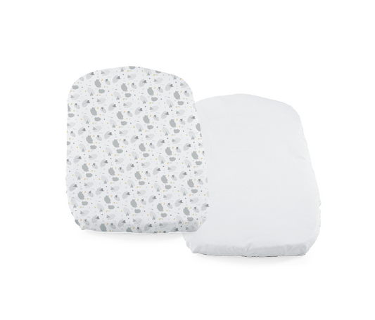 Set 2 buc cearsaf pentru Chicco Baby Hug, Grey Sheep, 0 - Grey Sheep [ps:653bc5c0-d4c3-454e-a80b-5d2624d66131]