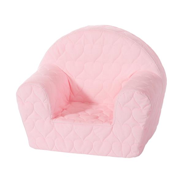 Fotoliu pentru copii, Knorr Toys, matlasat, umplutura din spuma moale, husa bumbac 100% detasabila si lavabila, 51 x 34 x 42 cm, 9 Luni+, Cosy Heart Rose [ps:0fdca8e7-d687-4af1-b4f8-8e60ed435c8c]