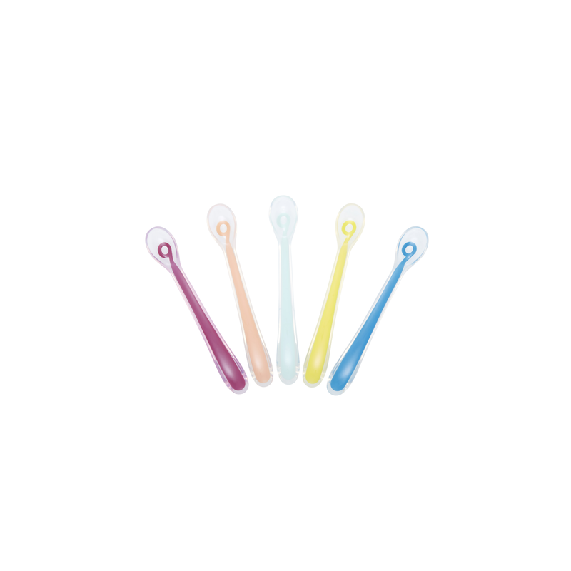 Set 5 Lingurițe de Silicon Babymoov pentru Bebe - Default Title [ps:e854c3af-313d-4c85-a5ee-25570ee5d680]