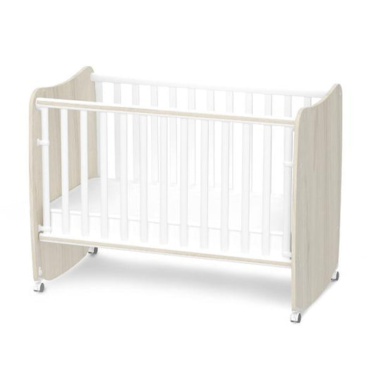 Patut Bebe LORELLI Stars - Leganare, Casuta - White Light Oak [ps:e029e066-84fd-478d-8ddc-a1cef50b8957]