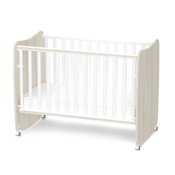 Patut Bebe LORELLI Stars - Leganare, Casuta - White Light Oak [ps:e029e066-84fd-478d-8ddc-a1cef50b8957]
