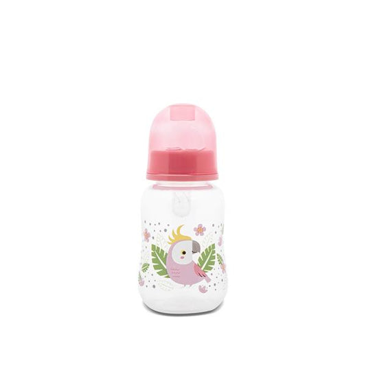 Biberon Lorelli cu Capac, 0 luni+, 125 ml, Fresh Green - Shell Pink [ps:1419e550-0726-486d-8218-3f76ac7cec68]