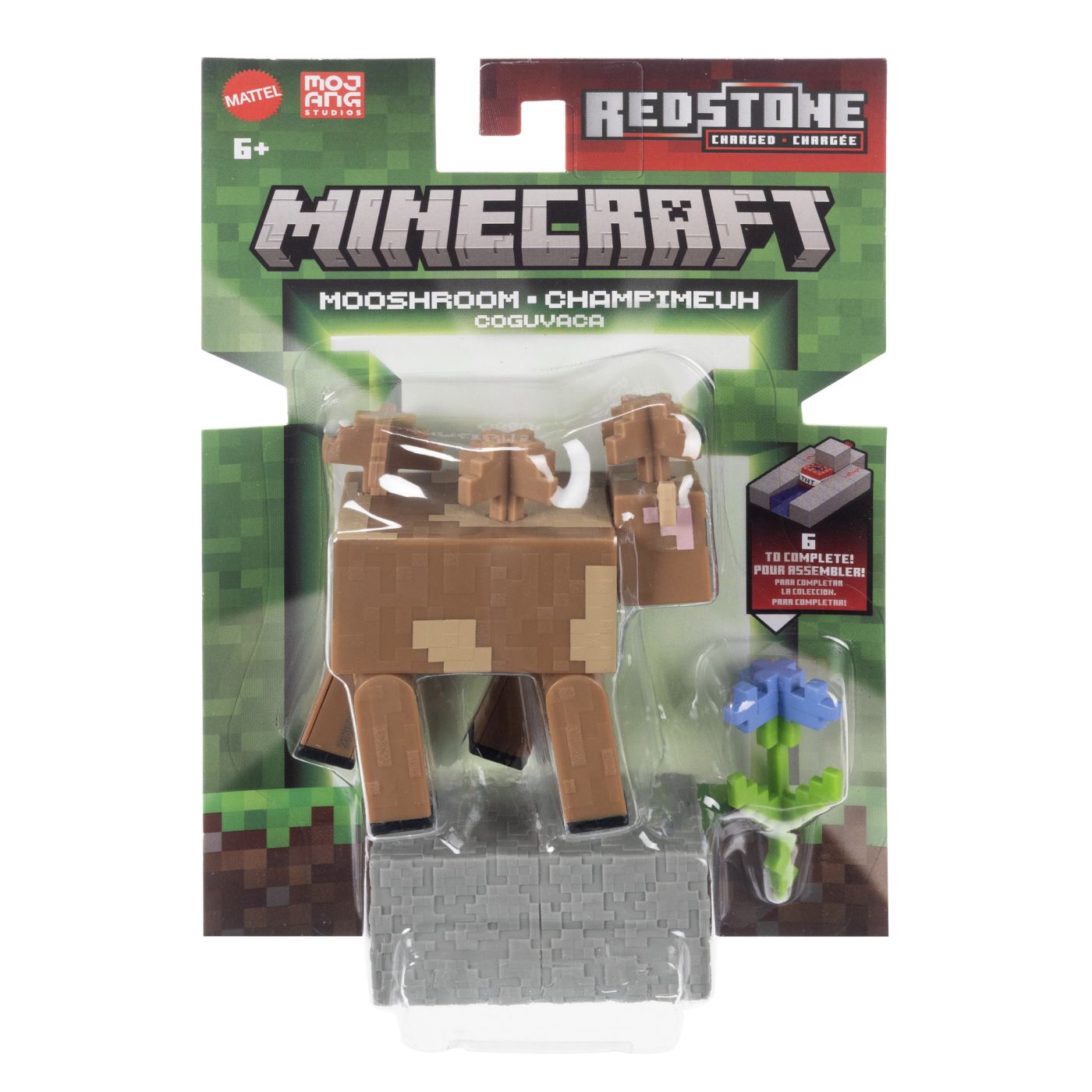MINECRAFT CRAFT A BLOCK FIGURINA MOOSHROOM 8CM Mattel - Default Title [ps:cffa4229-fdb9-42ed-ba55-17982dde9bad]