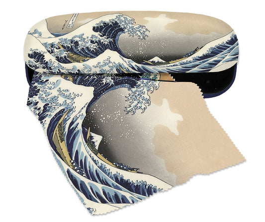 Etui cu textil si protectie ochelari Hokusai - Marele val, Fridolin [ps:92f3567d-28ef-4101-a246-dafb93929fa8]