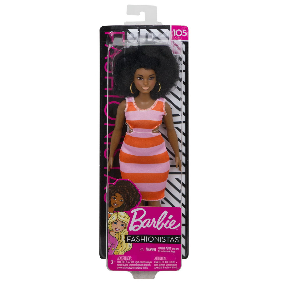 PAPUSA BARBIE FASHIONISTA AFROAMERICANA CU PARUL CRET [ps:b1120b9d-c3b6-48d4-aa97-b9b6e13e94a4]