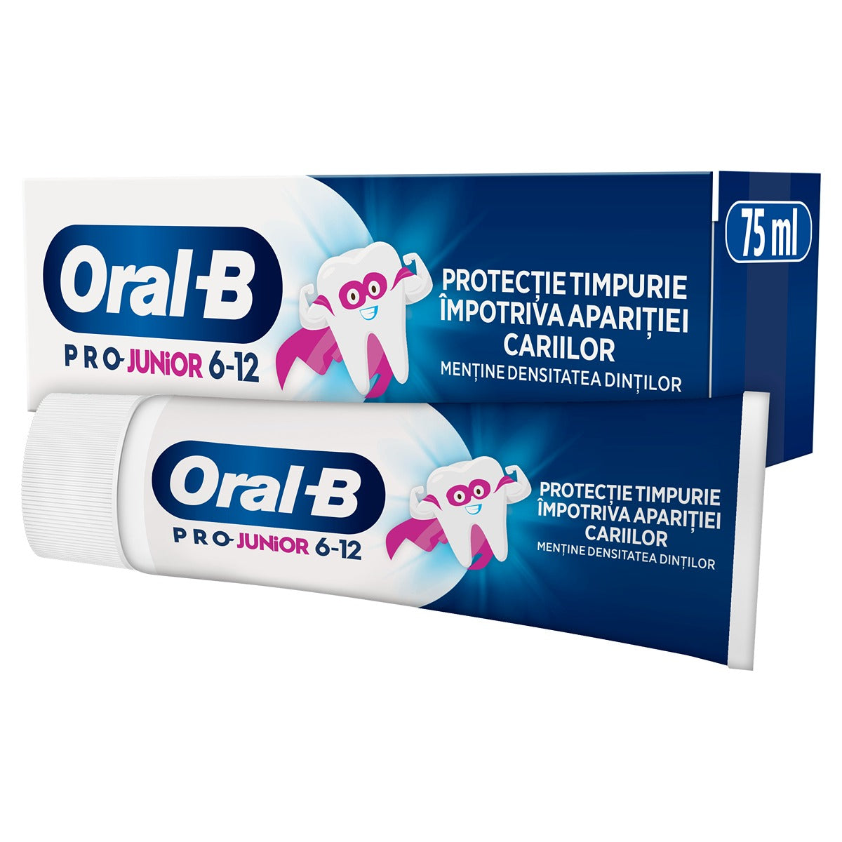 ORAL-B Pro Junior, pasta de dinti, pentru copii, 6-12 ani, 75 ml [ps:191587e9-a989-454a-9389-9bdf9f2e4751]