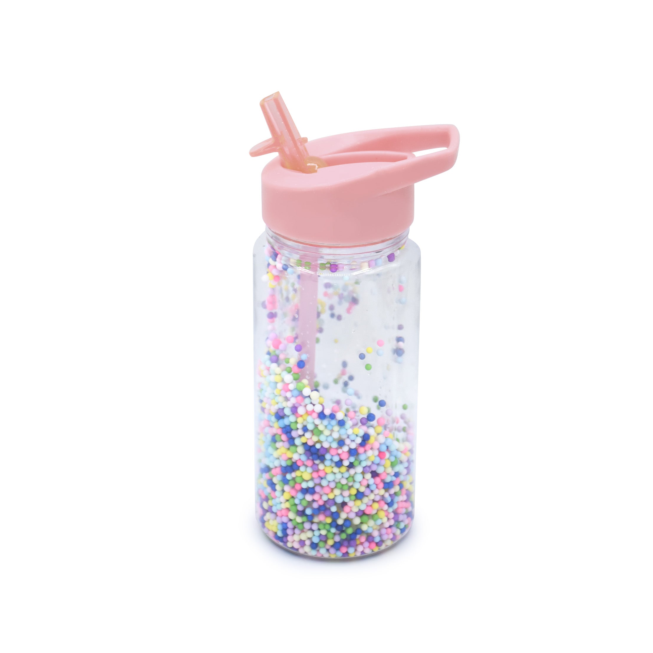 STICLA DE APA 300 ML CU PERETI DUBLI, MELII, CU BILE DIN SPUMA CULORI FETE [ps:76b7866b-87cd-4e88-8ce3-8d22cecc6037]