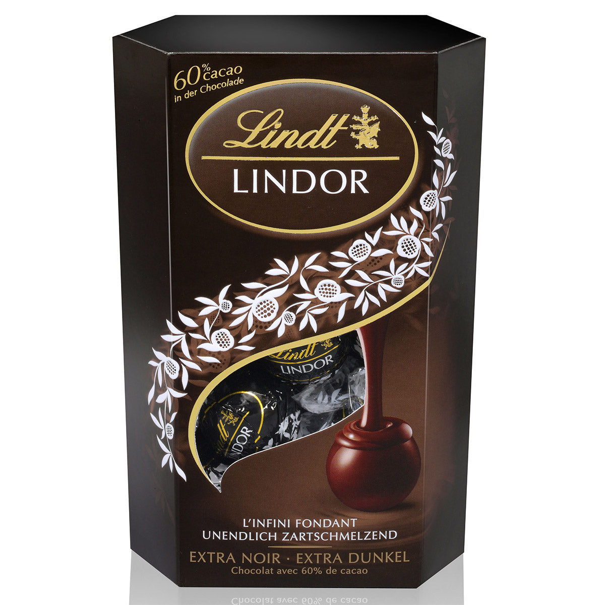 LINDT Lindor, bomboane de ciocolata, neagra 60% cacao, 200 g [ps:ab0e439f-86f1-44e6-b86b-6005795ccb5e]