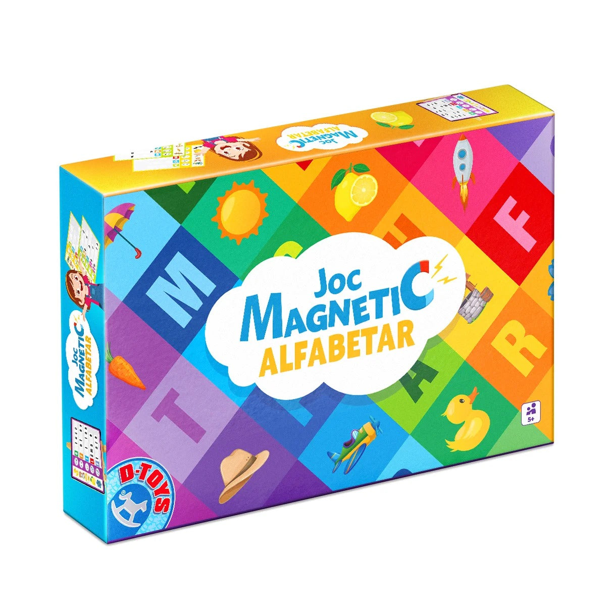 Alfabetar Magnetic cu Tablă D-TOYS - Joc Educativ Copii - Default Title [ps:fb6955e5-0976-4549-b6e9-5663c9356fa3]
