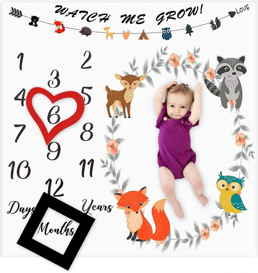 Paturica Milestone subtire pentru fotografii memorabile Animale Drool [ps:1504ff8b-f7dd-4a0f-b3a9-99273095ce9a]