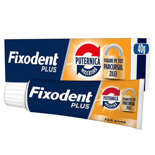 FIXODENT Plus Strong Bite, crema adeziva pentru proteza dentara, 40 g [ps:b13925f8-ec17-4bfd-ad4e-66def19f2814]