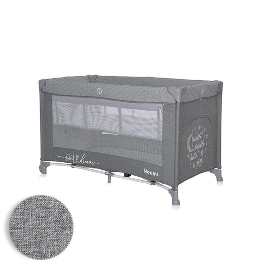 Pătuț Pliabil Lorelli Noemi, 2 Nivele, Mellow Rose Star - gri stelute [ps:4d36876a-d984-4fe1-92e7-458495dbf68f]
