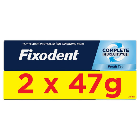 Pachet FIXODENT Complete Fresh, crema adeziva pentru proteza dentara, 2 x 47 g [ps:577ad1a5-ccc1-4f0a-8a98-579ccb9dc9bb]