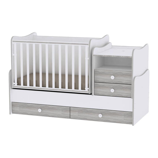 Mobilier Combo Lorelli White & Artwood - Set Multifuncțional - Alb/Nuc [ps:2edfc1ec-f00e-4081-9324-6c2cbf3c1db7]
