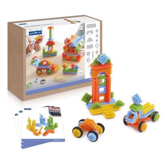 Snap Blocks Guidecraft - Blocuri Interconectabile, 220 piese - Default Title [ps:dc552ef9-0380-4ee5-a0cd-e441c2d736ba]