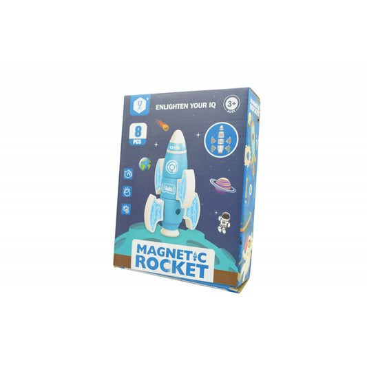 Set Blocuri Magnetice Flippy, 8 Piese, Rachetă, Albastru - Default Title [ps:e59f6d5a-2e9e-45e2-973e-bad868ddb7a3]