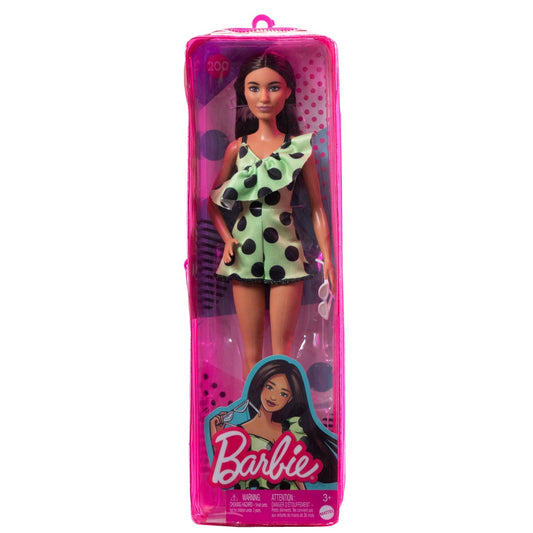 PAPUSA BARBIE FASHIONISTA BRUNETA CU SALOPETA VERDE [ps:86be4183-a82c-45e2-8b1f-bd07a0c5b7ba]