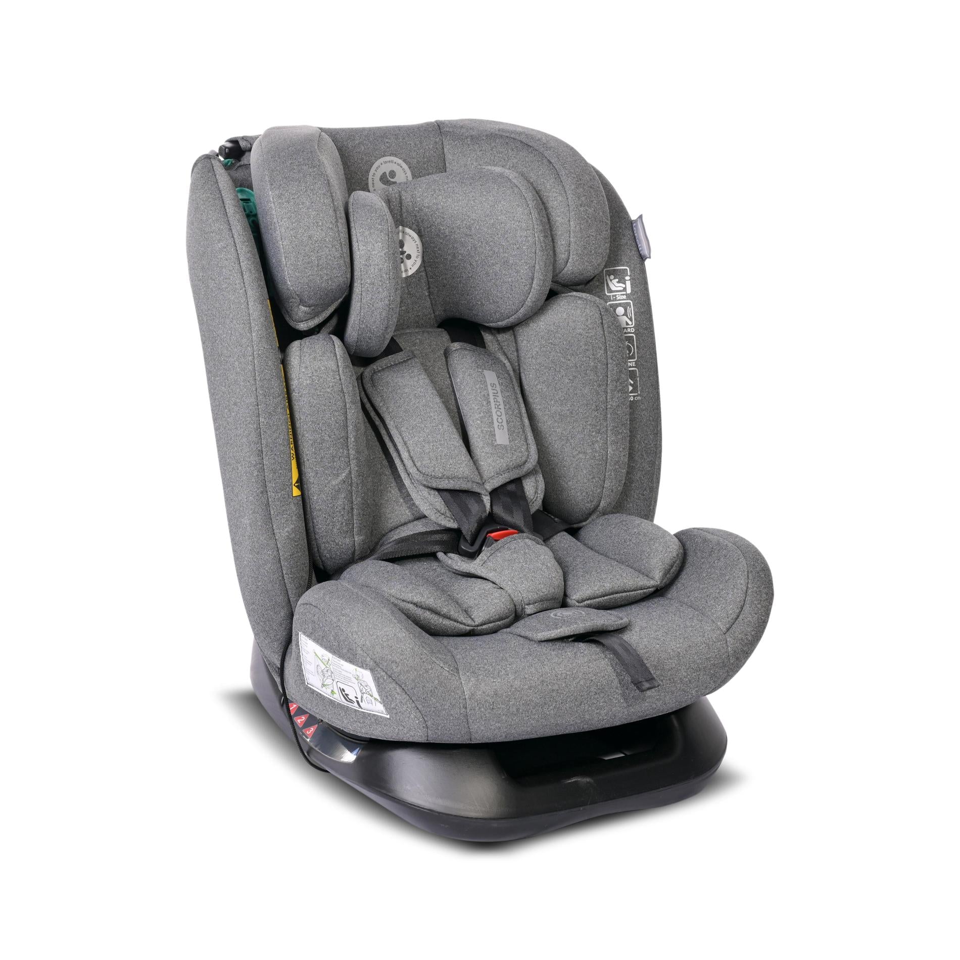Scaun Auto Lorelli Scorpius i-Size, 0 luni-12 ani, Beige - Grey [ps:f0412b94-8914-4457-8a77-50c1685285f9]