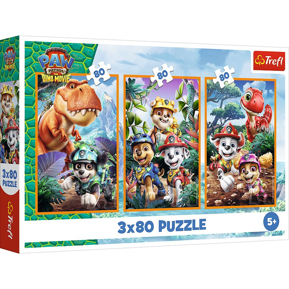 Puzzle Trefl Patrula Cățelușilor Eroii Dinozaurilor 3x80 - Default Title [ps:fda63f6e-80ed-443f-89fd-ec77a070cb28]