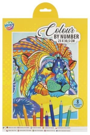 Set Colorează pe Numere Leu, 8 Creioane, Moxy - A4 - Default Title [ps:4d0ec134-041f-4c38-8442-dbab0c1bec31]