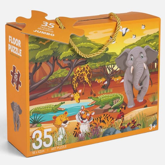 Puzzle Podea Jungla Jumbo - 35 Piese Mari pentru Copii - Default Title [ps:c3810a68-d989-4df7-bd0c-f59f6d946e2e]